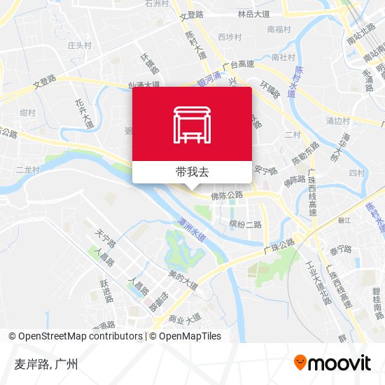 麦岸路地图