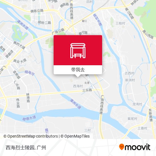 西海烈士陵园地图