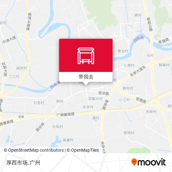 厚西市场地图