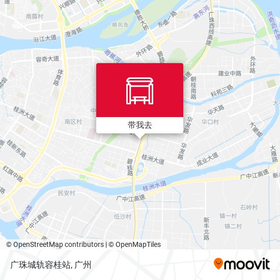 广珠城轨容桂站地图