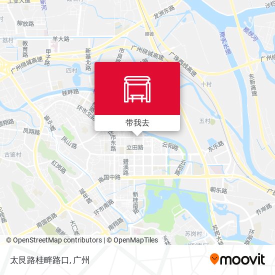 太艮路桂畔路口地图