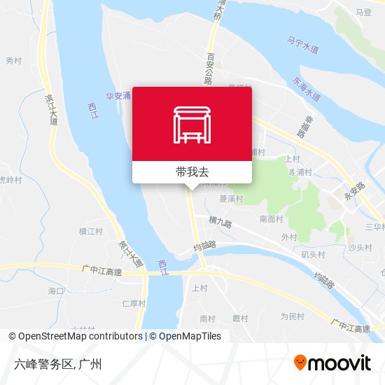 六峰警务区地图