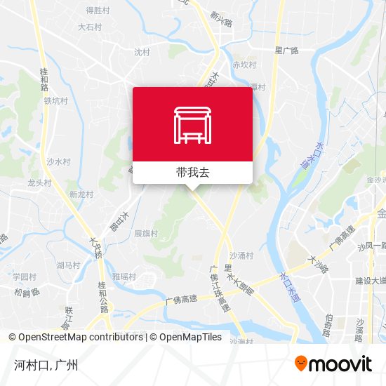 河村口地图