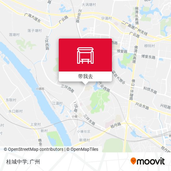 桂城中学地图