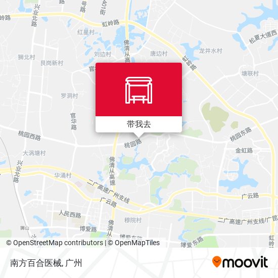 南方百合医械地图