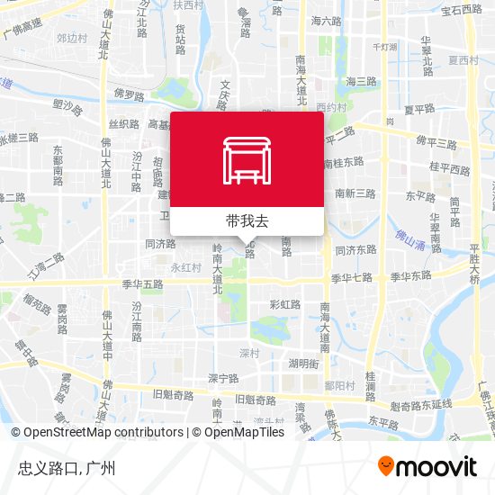 忠义路口地图