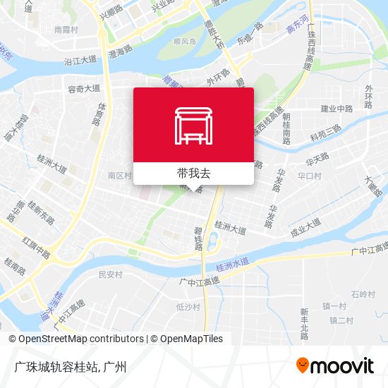 广珠城轨容桂站地图
