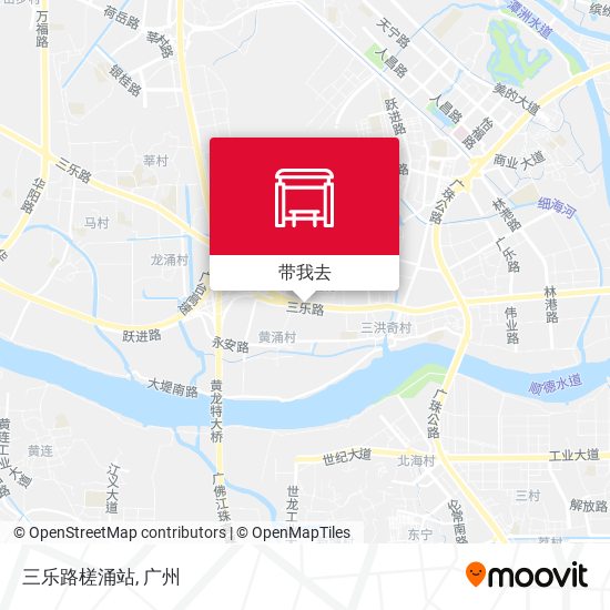 三乐路槎涌站地图