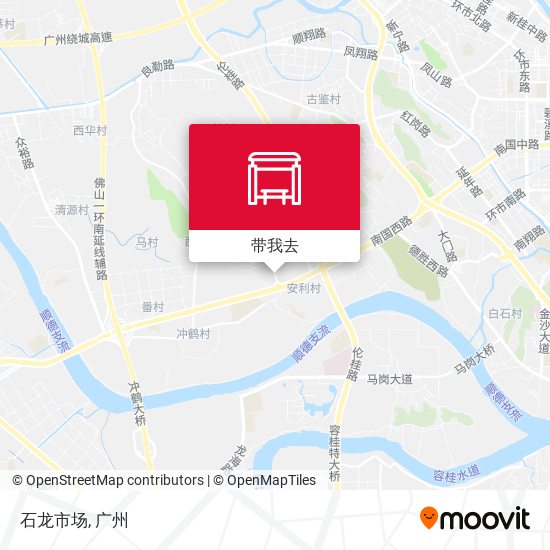 石龙市场地图