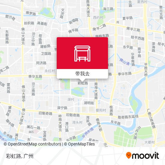 彩虹路地图