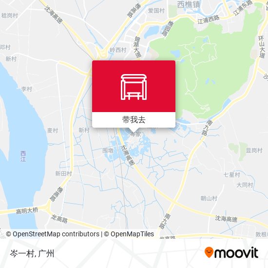 岑一村地图