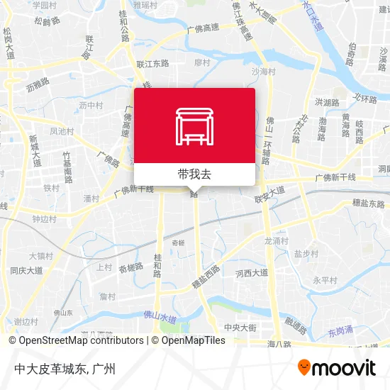 中大皮革城东地图