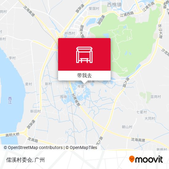 儒溪村委会地图