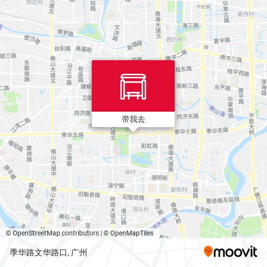 季华路文华路口地图