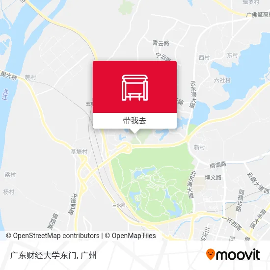 广东财经大学东门地图