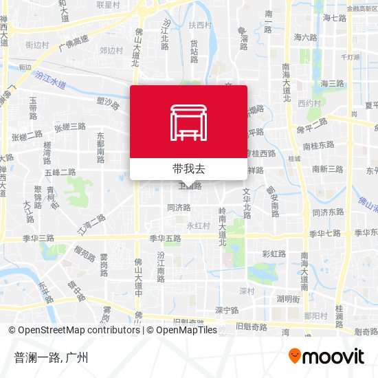 普澜一路地图