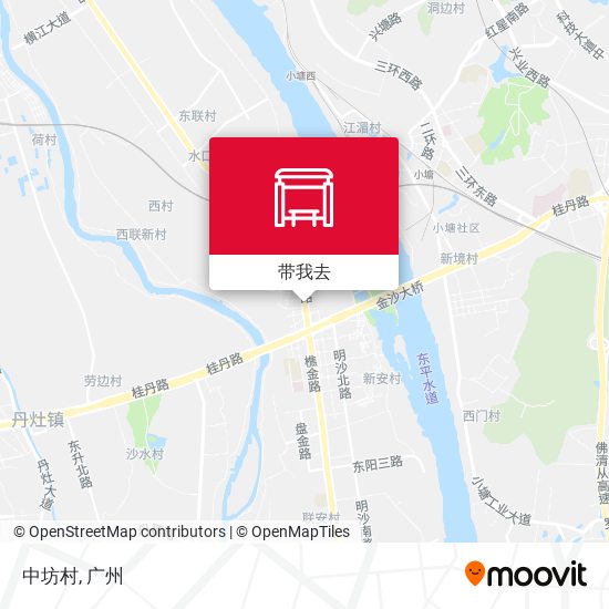 中坊村地图