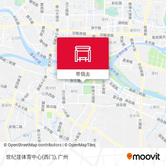 世纪莲体育中心(西门)地图