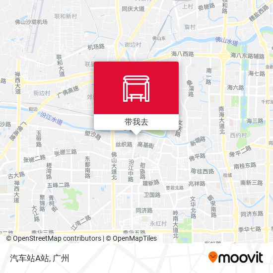 汽车站A站地图