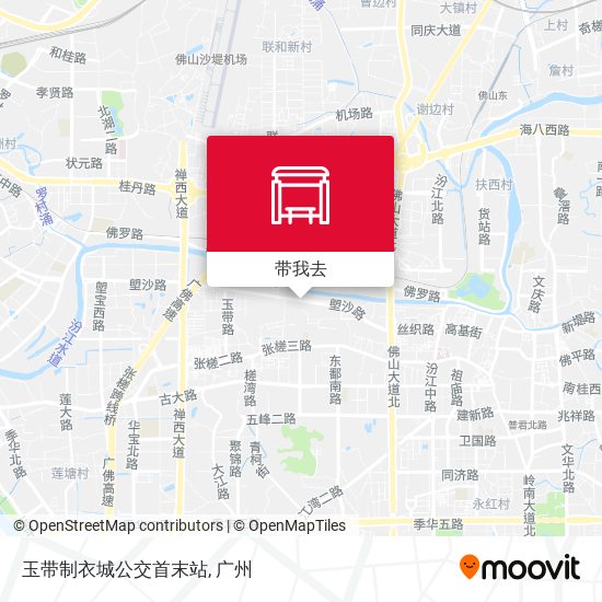 玉带制衣城公交首末站地图