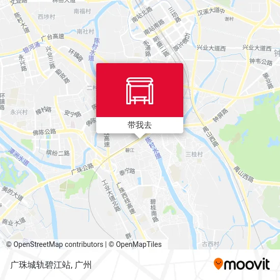 广珠城轨碧江站地图