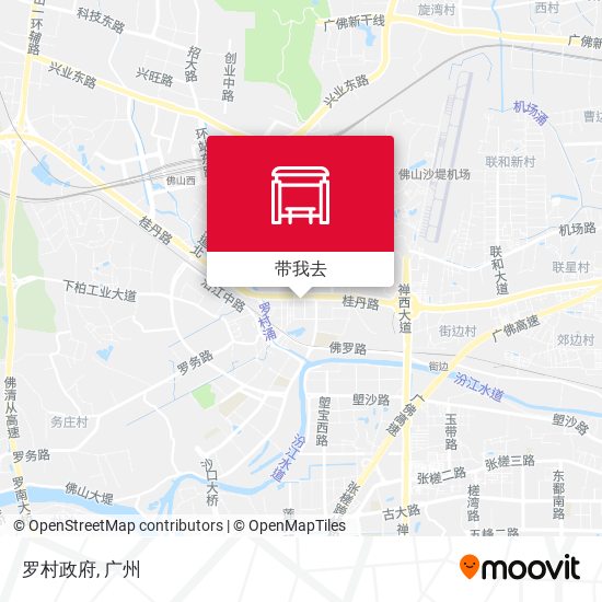 罗村政府地图