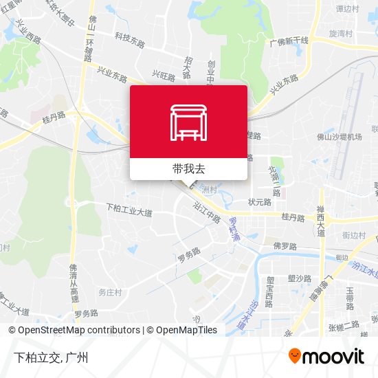 下柏立交地图