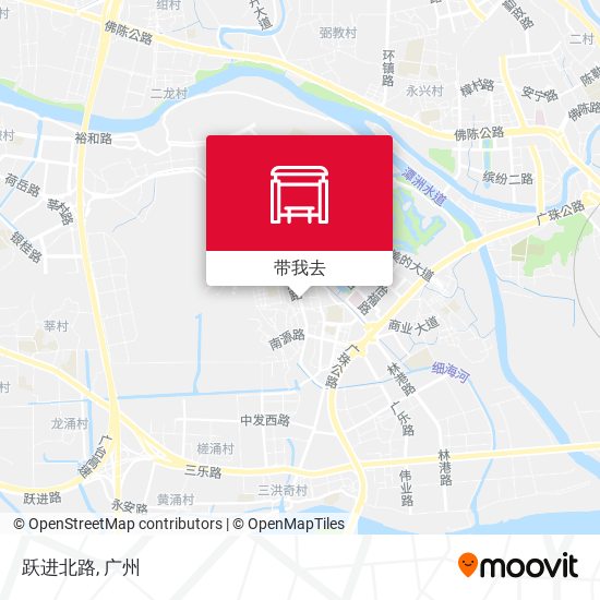 跃进北路地图