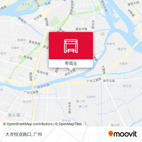 大岑恒业路口地图