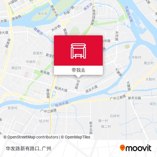 华发路新有路口地图