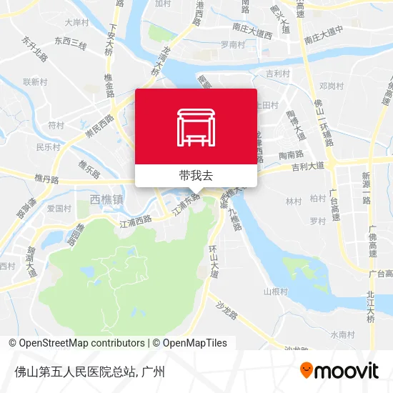佛山第五人民医院总站地图