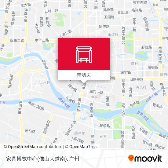 家具博览中心(佛山大道南)地图