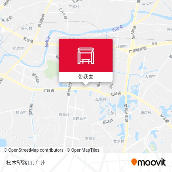 松木塱路口地图