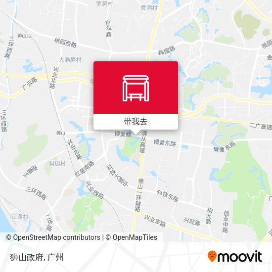 狮山政府地图