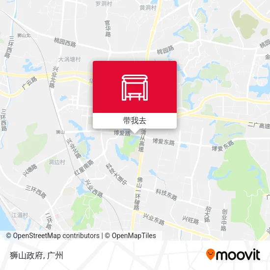 狮山政府地图