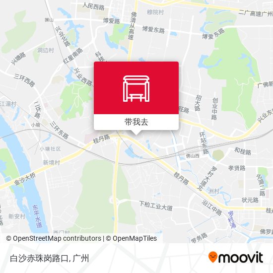白沙赤珠岗路口地图