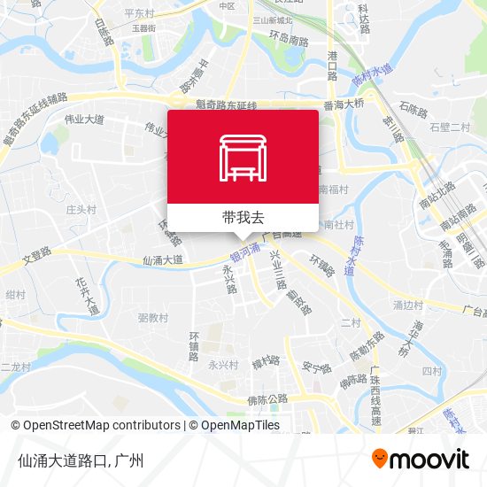 仙涌大道路口地图