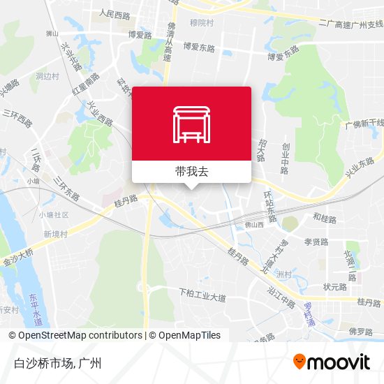 白沙桥市场地图