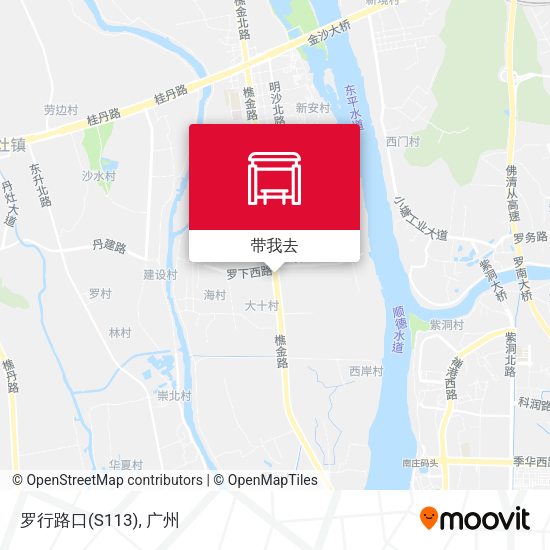 罗行路口(S113)地图