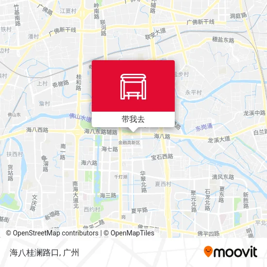 海八桂澜路口地图