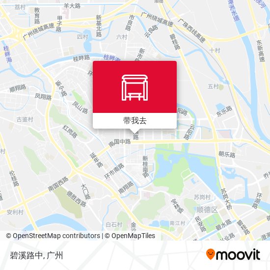 碧溪路中地图