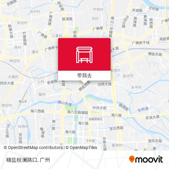 穗盐桂澜路口地图