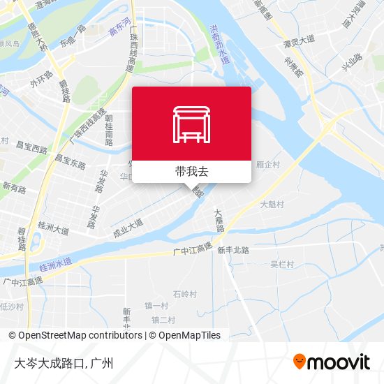 大岑大成路口地图