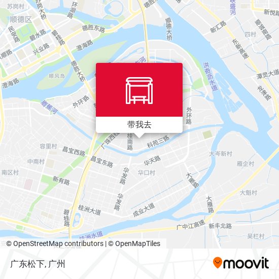广东松下地图