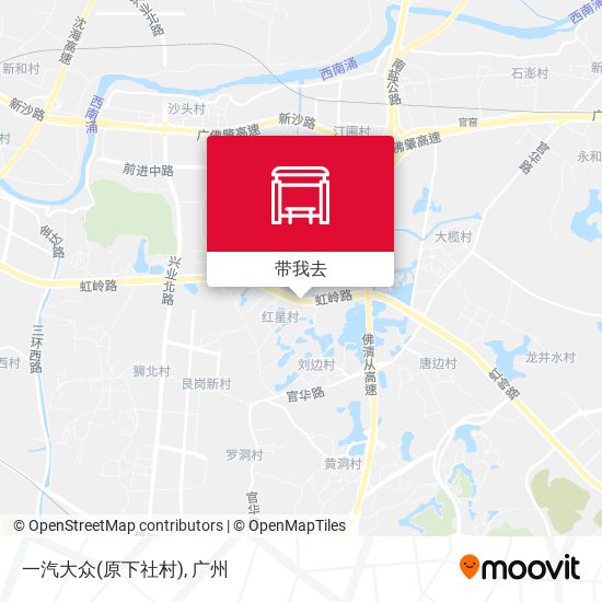 一汽大众(原下社村)地图