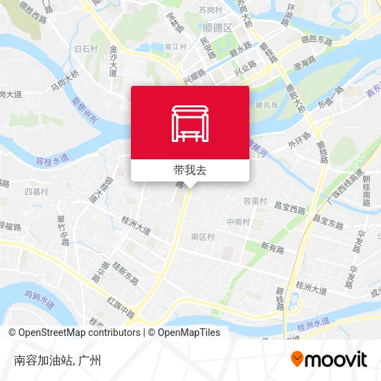 南容加油站地图