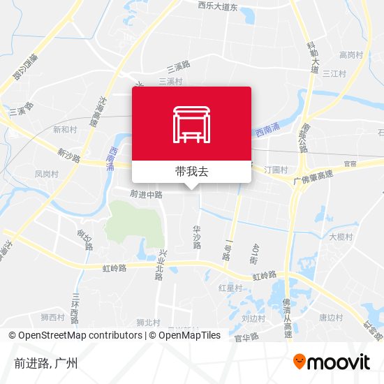 前进路地图