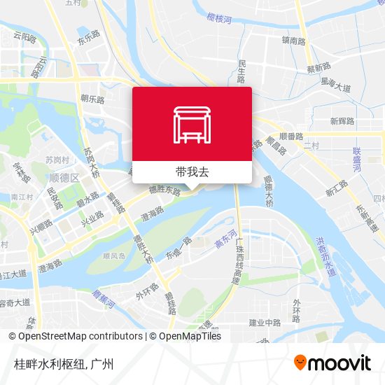 桂畔水利枢纽地图