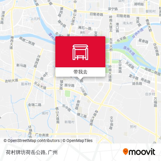 荷村牌坊荷岳公路地图