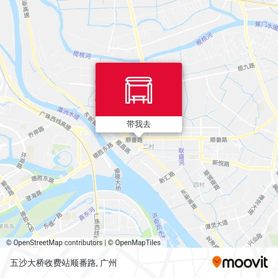五沙大桥收费站顺番路地图